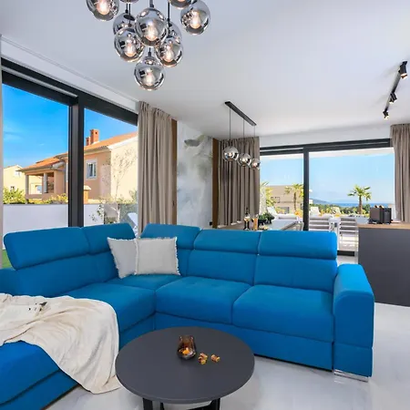 Deluxe With Heated Pool, Whirpool, Sea View, Beautiful Iv - By Traveler Tourist Agency Krk Id 2403 * Krk Town