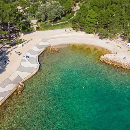 Deluxe With Heated Pool, Whirpool, Sea View, Beautiful Iv - By Traveler Tourist Agency Krk Id 2403 * Krk Town