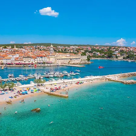 Deluxe With Heated Pool, Whirpool, Sea View, Beautiful Iv - By Traveler Tourist Agency Krk Id 2403 Krk Town