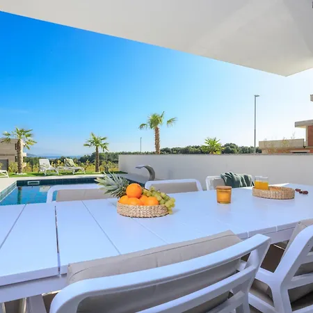 Deluxe With Heated Pool, Whirpool, Sea View, Beautiful Iv - By Traveler Tourist Agency Krk Id 2403 Vila