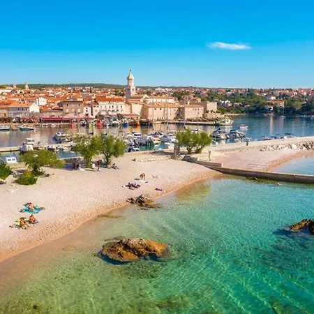 Vila Deluxe With Heated Pool, Whirpool, Sea View, Beautiful Iv - By Traveler Tourist Agency Krk Id 2403 *