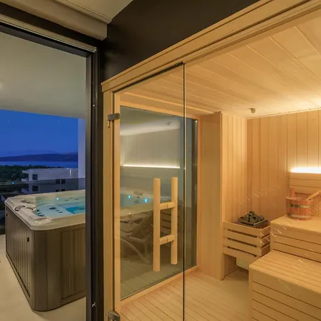 Deluxe With Heated Pool, Whirpool, Sea View, Beautiful Iv - By Traveler Tourist Agency Krk Id 2403 *