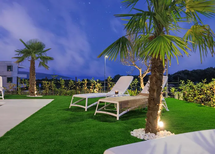 Deluxe With Heated Pool, Whirpool, Sea View, Beautiful Iv - By Traveler Tourist Agency Krk Id 2403