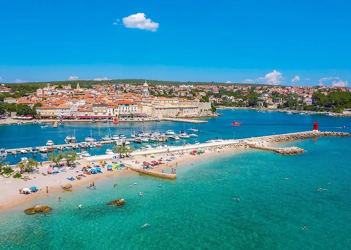 Deluxe With Heated Pool, Whirpool, Sea View, Beautiful Iv - By Traveler Tourist Agency Krk Id 2403 Krk Town
