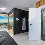 Deluxe With Heated Pool, Whirpool, Sea View, Beautiful Iv - By Traveler Tourist Agency Krk Id 2403 *